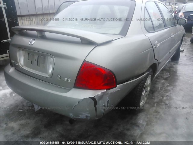 3N1CB51D05L555954 - 2005 NISSAN SENTRA 1.8/1.8S SILVER photo 4