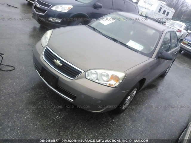 1G1ZS58F57F274673 - 2007 CHEVROLET MALIBU LS ყავისფერი ფოტო 2