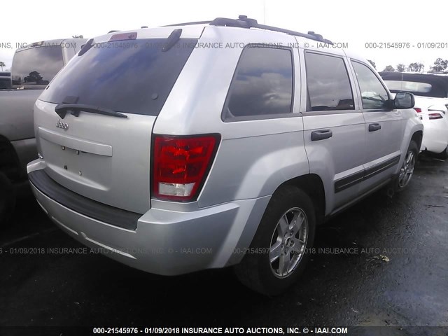 1J4GS48K26C148786 - 2006 JEEP GRAND CHEROKEE LAREDO/COLUMBIA/FREEDOM SILVER photo 4