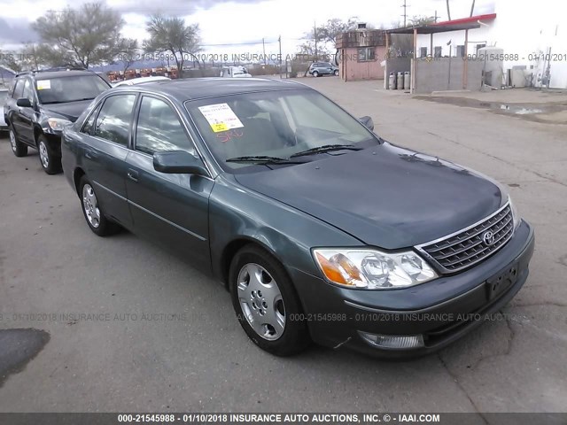 4T1BF28B23U335942 - 2003 TOYOTA AVALON XL/XLS GREEN photo 1