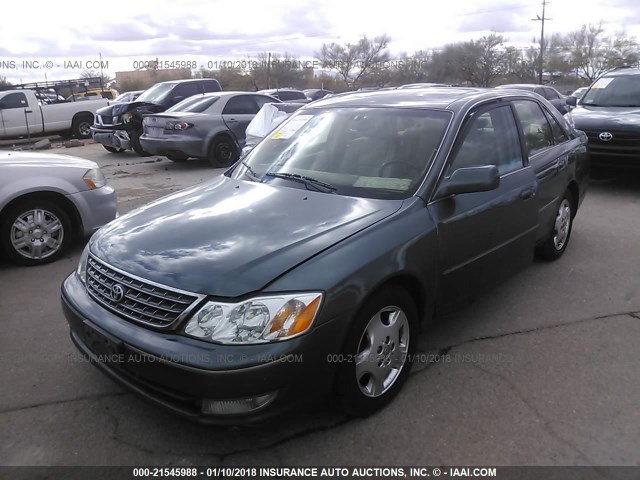 4T1BF28B23U335942 - 2003 TOYOTA AVALON XL/XLS GREEN photo 2