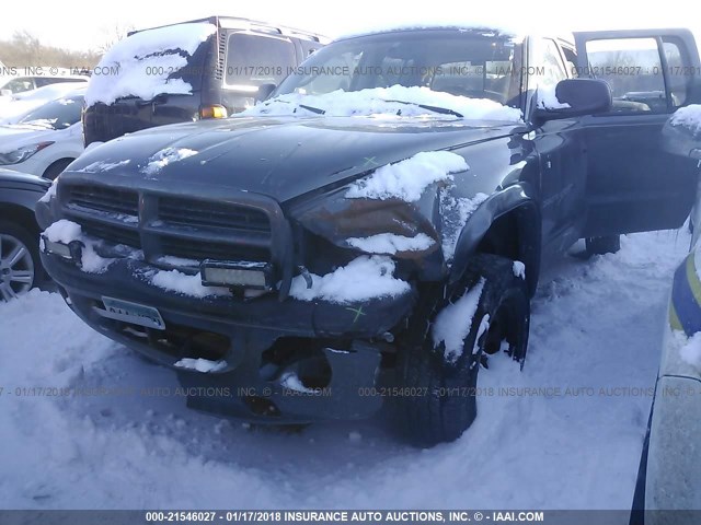 1B7HG2ANX1S323370 - 2001 DODGE DAKOTA QUAD GRAY photo 6