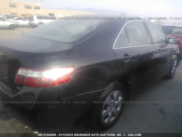 4T1BK46K69U085690 - 2009 TOYOTA CAMRY SE/LE/XLE შავი ფოტო 4