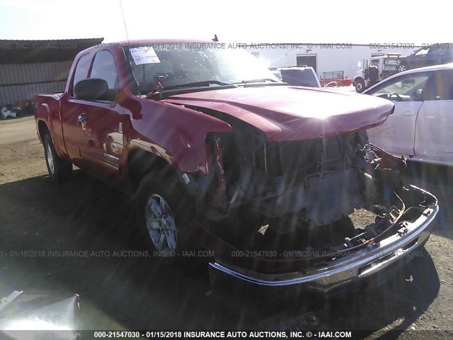 1GTR2VE37BZ411721 - 2011 GMC SIERRA K1500 SLE RED photo 1