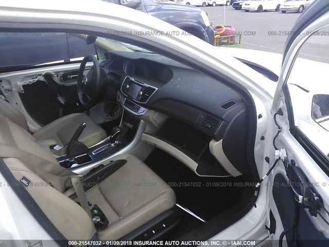 1HGCR2F84EA087514 - 2014 HONDA ACCORD EXL WHITE photo 5