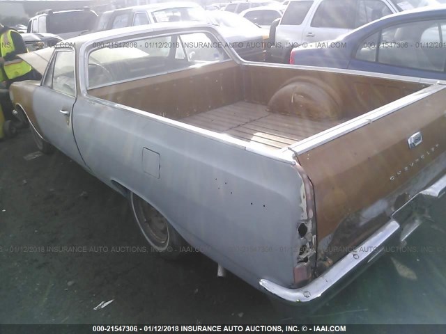 136805Z146203 - 1965 CHEVROLET ELCAMINO BROWN photo 3