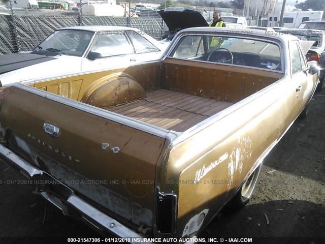 136805Z146203 - 1965 CHEVROLET ELCAMINO BROWN photo 4