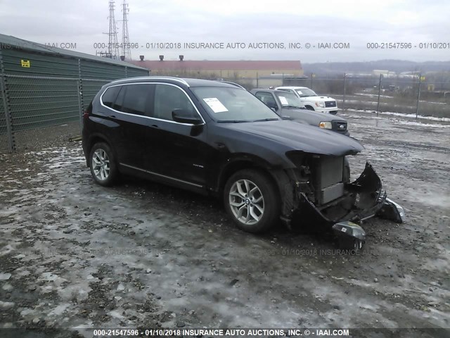 5UXWX7C59EL983674 - 2014 BMW X3 XDRIVE35I BLACK photo 1