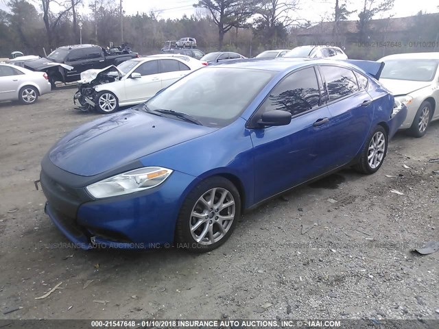 1C3CDFAA5DD292212 - 2013 DODGE DART SE/AERO BLUE photo 2