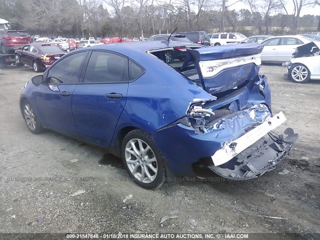 1C3CDFAA5DD292212 - 2013 DODGE DART SE/AERO BLUE photo 3