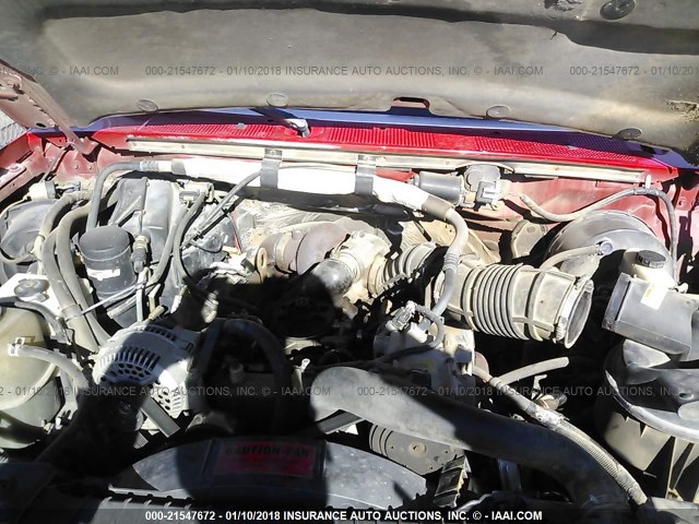 1FTHX25F2VEC80571 - 1997 FORD F250 RED photo 10