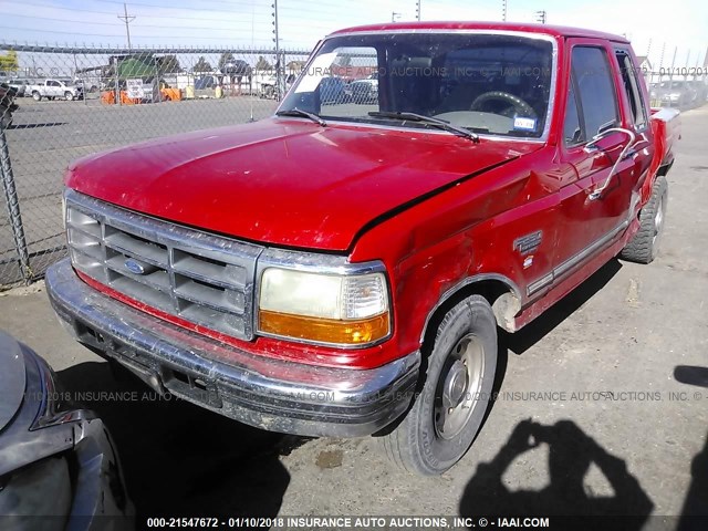 1FTHX25F2VEC80571 - 1997 FORD F250 RED photo 2
