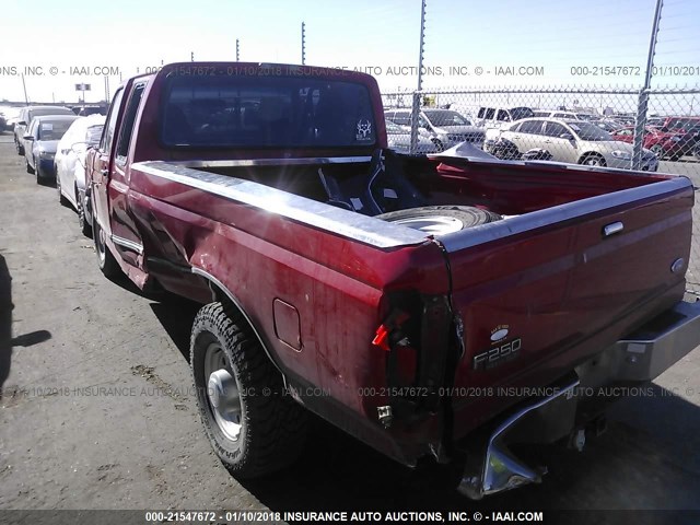 1FTHX25F2VEC80571 - 1997 FORD F250 RED photo 3