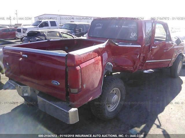 1FTHX25F2VEC80571 - 1997 FORD F250 RED photo 4
