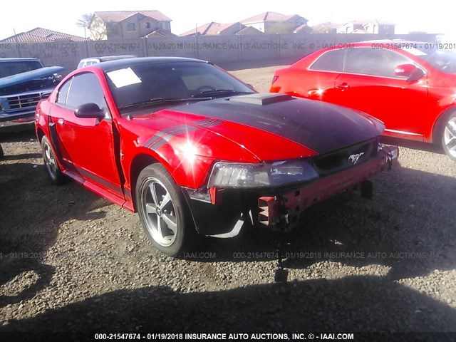 1FAFP42R43F440805 - 2003 FORD MUSTANG MACH I RED photo 1