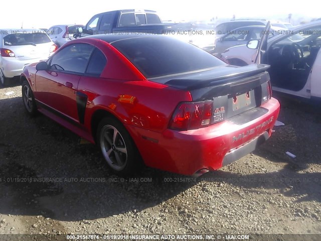 1FAFP42R43F440805 - 2003 FORD MUSTANG MACH I RED photo 3