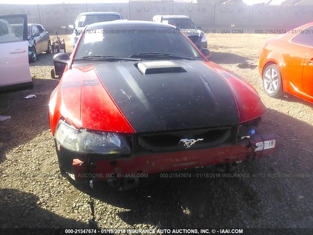 1FAFP42R43F440805 - 2003 FORD MUSTANG MACH I RED photo 6