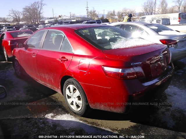 4T1BE46K07U049434 - 2007 TOYOTA CAMRY NEW GENERAT CE/LE/XLE/SE RED photo 3