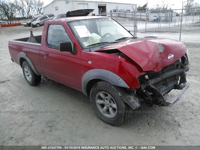 1N6DD21S31C311811 - 2001 NISSAN FRONTIER XE RED photo 1