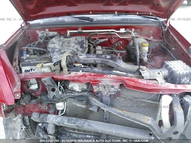 1N6DD21S31C311811 - 2001 NISSAN FRONTIER XE RED photo 10