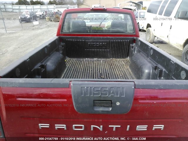 1N6DD21S31C311811 - 2001 NISSAN FRONTIER XE RED photo 8