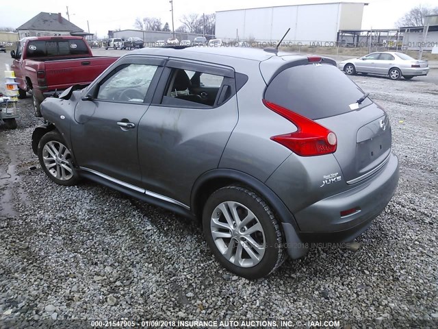 JN8AF5MR2DT208852 - 2013 NISSAN JUKE S/SV/SL GRAY photo 3