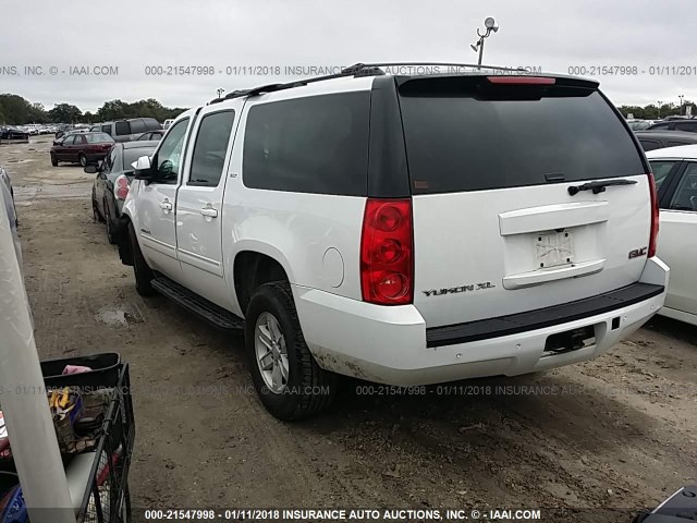 1GKS2KE74DR201460 - 2013 GMC YUKON XL K1500 SLT WHITE photo 3