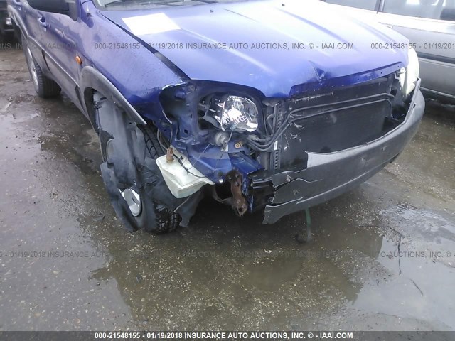 4F2CZ04135KM01138 - 2005 MAZDA TRIBUTE S BLUE photo 6