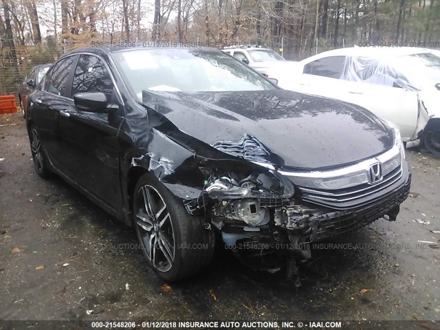 1HGCR2F68GA245743 - 2016 HONDA ACCORD SPORT 黑色 照片 1