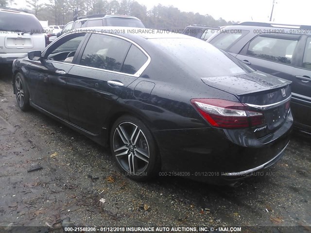 1HGCR2F68GA245743 - 2016 HONDA ACCORD SPORT 黑色 照片 3