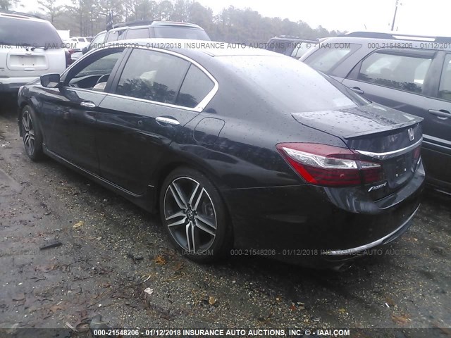 1HGCR2F68GA245743 - 2016 HONDA ACCORD SPORT BLACK photo 3