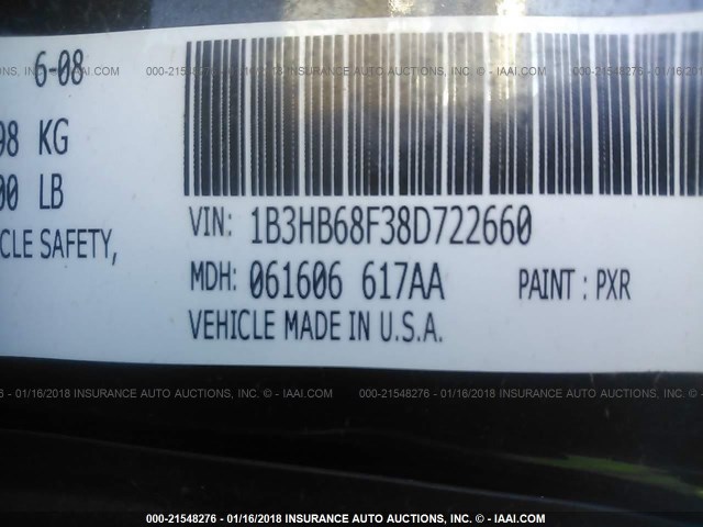 1B3HB68F38D722660 - 2008 DODGE CALIBER SRT-4 BLACK photo 9