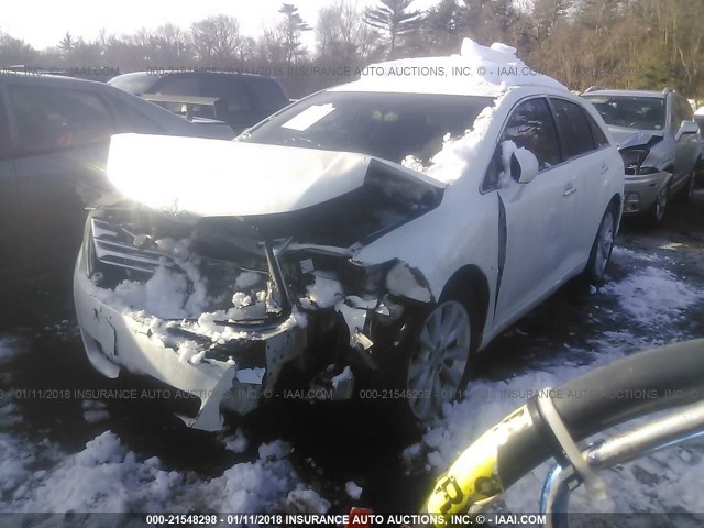 4T3BA3BB6AU016044 - 2010 TOYOTA VENZA WHITE photo 2