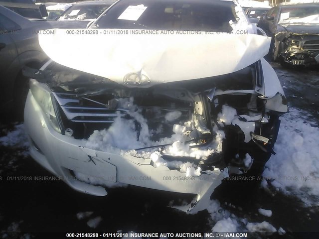 4T3BA3BB6AU016044 - 2010 TOYOTA VENZA WHITE photo 6