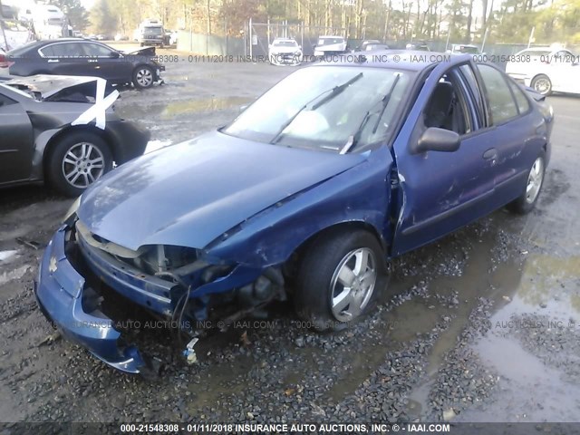 1G1JF52F137285037 - 2003 CHEVROLET CAVALIER LS BLUE photo 2