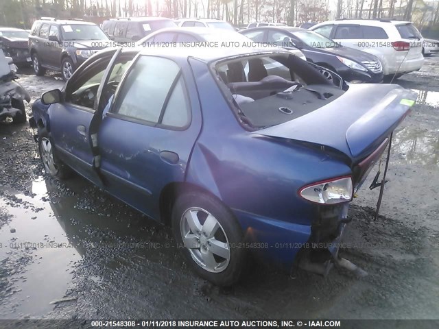 1G1JF52F137285037 - 2003 CHEVROLET CAVALIER LS BLUE photo 3