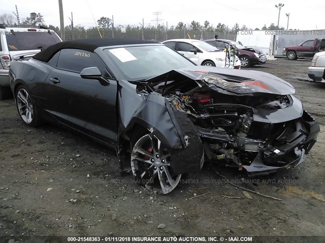 1G1FH3D71H0158136 - 2017 CHEVROLET CAMARO SS Gris foto 1