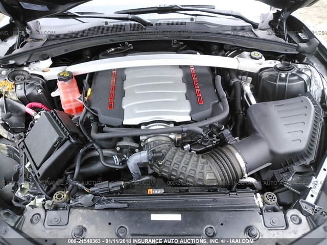 1G1FH3D71H0158136 - 2017 CHEVROLET CAMARO SS Gris foto 10