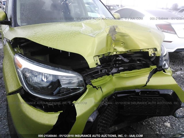 KNDJP3A54G7861047 - 2016 KIA SOUL + GREEN photo 6