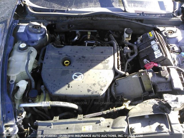 1YVHZ8BH1A5M33822 - 2010 MAZDA 6 I أزرق صورة 10