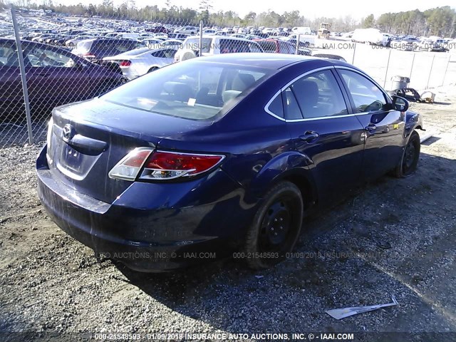 1YVHZ8BH1A5M33822 - 2010 MAZDA 6 I BLUE photo 4