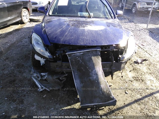 1YVHZ8BH1A5M33822 - 2010 MAZDA 6 I أزرق صورة 6