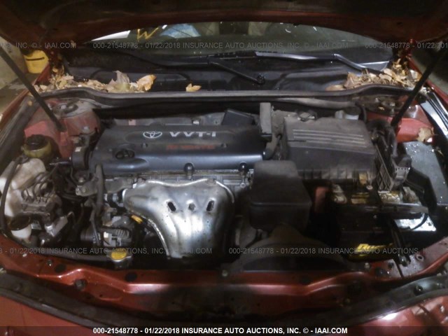 4T4BE46K29R054210 - 2009 TOYOTA CAMRY SE/LE/XLE წითელი ფოტო 10