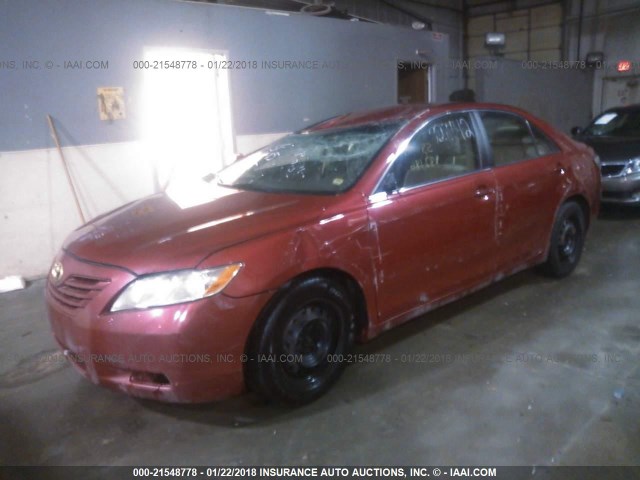 4T4BE46K29R054210 - 2009 TOYOTA CAMRY SE/LE/XLE RED photo 2