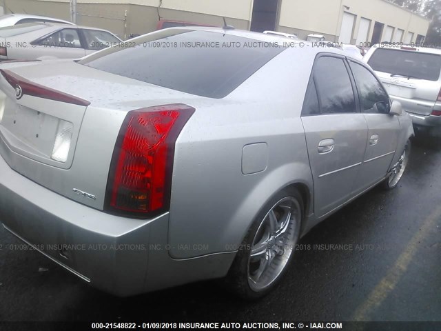 1G6DP567750135632 - 2005 CADILLAC CTS HI FEATURE V6 SILVER photo 4