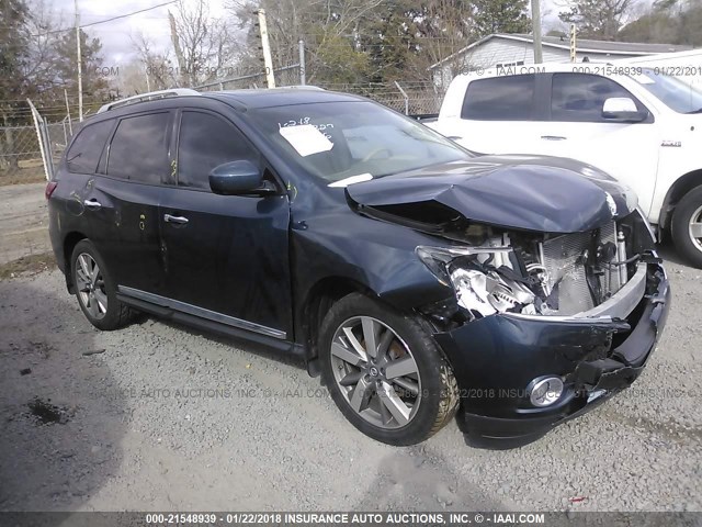 5N1AR2MN4DC678116 - 2013 NISSAN PATHFINDER S/SV/SL/PLATINUM 蓝色 照片 1