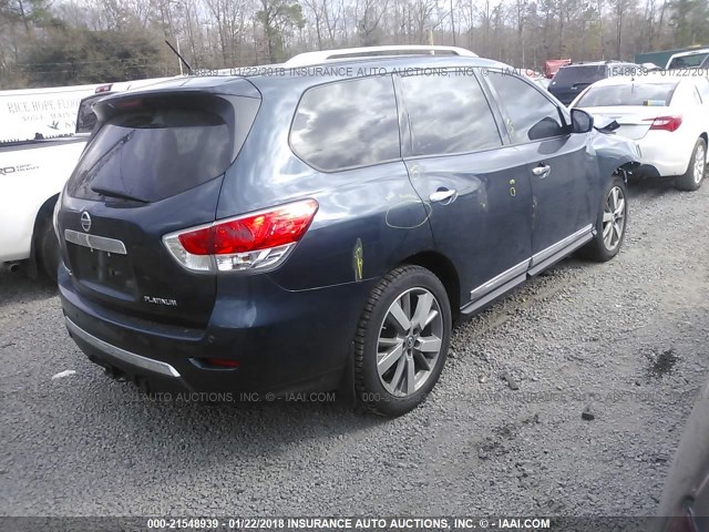 5N1AR2MN4DC678116 - 2013 NISSAN PATHFINDER S/SV/SL/PLATINUM 蓝色 照片 4
