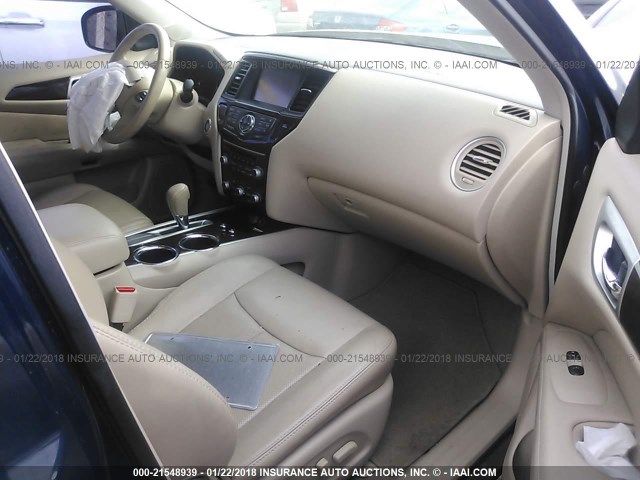 5N1AR2MN4DC678116 - 2013 NISSAN PATHFINDER S/SV/SL/PLATINUM 蓝色 照片 5
