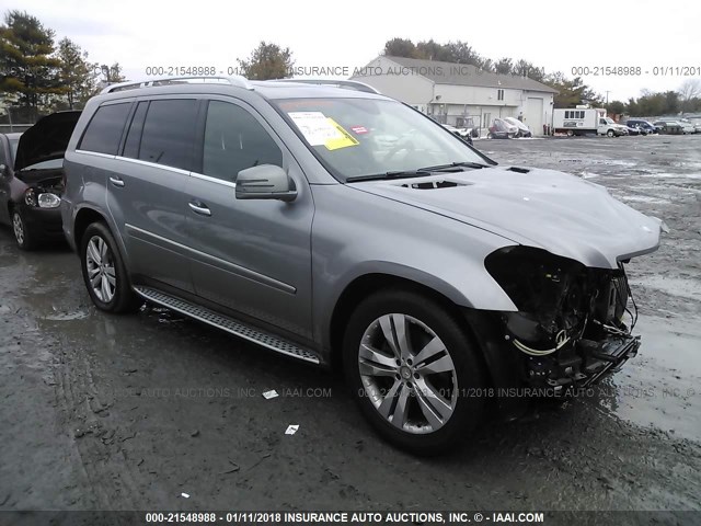 4JGBF7BE6CA784686 - 2012 MERCEDES-BENZ GL 450 4MATIC GRAY photo 1