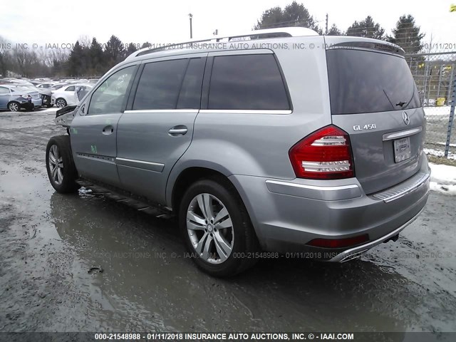 4JGBF7BE6CA784686 - 2012 MERCEDES-BENZ GL 450 4MATIC GRAY photo 3